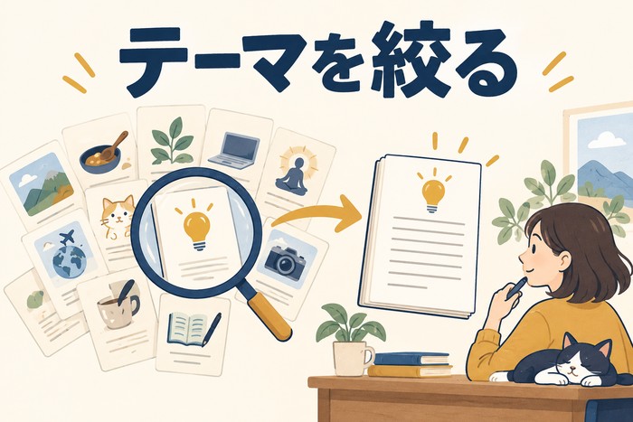 書籍のテーマが広すぎるときに絞り込む方法