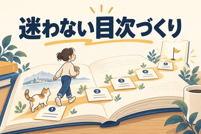 読者が途中で迷わない目次の組み立て方