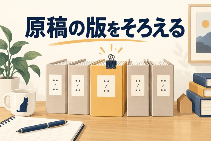 完成原稿の版管理:修正の行き違いを防ぐ渡し方