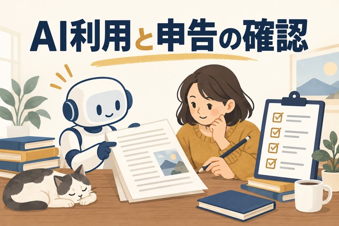 AIを原稿づくりに使う前に知りたい確認と申告